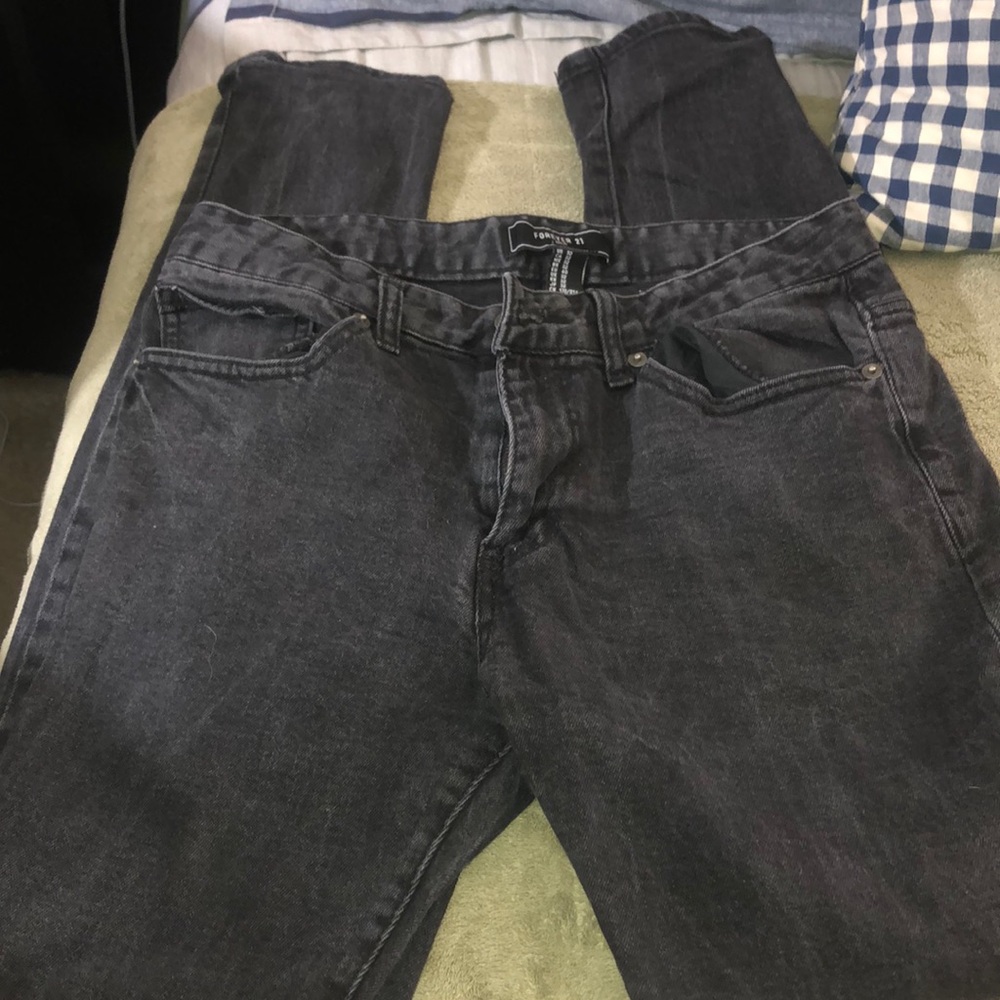 Forever 21 Slim Fit Black Jeans Size 32 Good Condition